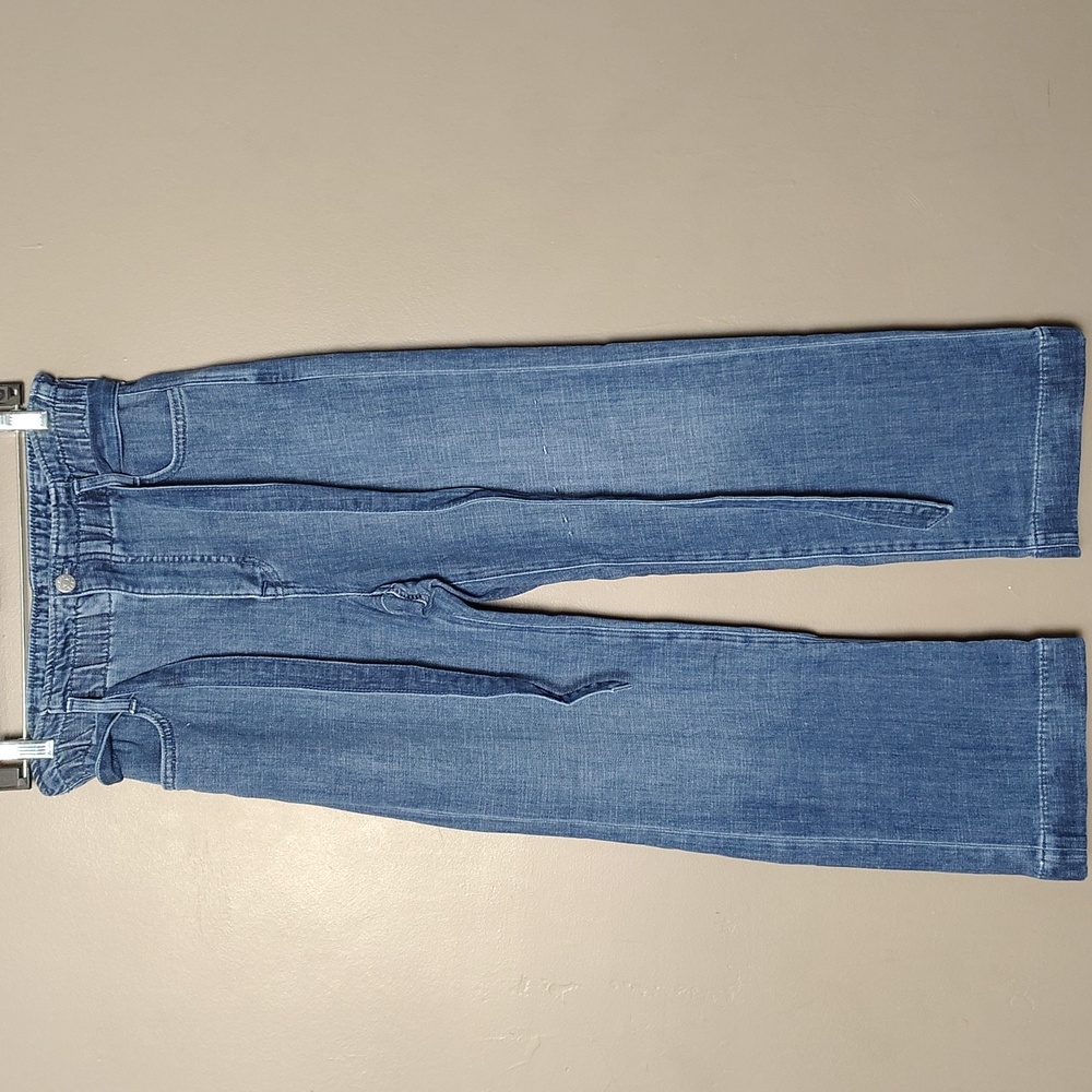 J. Crew Women's Cropped Wide-Leg Jeans in Medium Blue